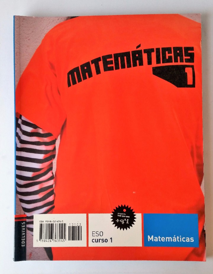Libros de segunda mano: MATEM&Aacute;TICAS. 1&ordm; ESO. EDITORIAL EDELVIVES. - Foto 1