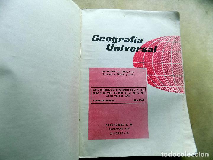 Libros de segunda mano: GEOGRAFIA UNIVERSAL. 2 CURSO. 1964. MADRID. - Foto 2