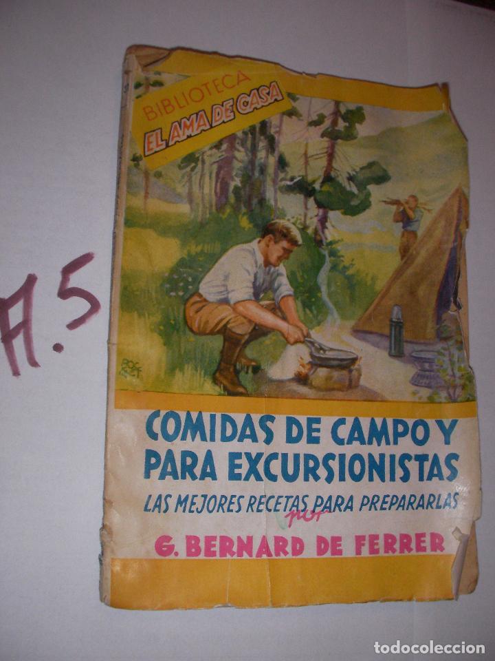 Libros de segunda mano: ANTIGUO LIBRO DE COMIDAS DE CAMPO Y PARA EXCURSIONISTAS - Foto 1