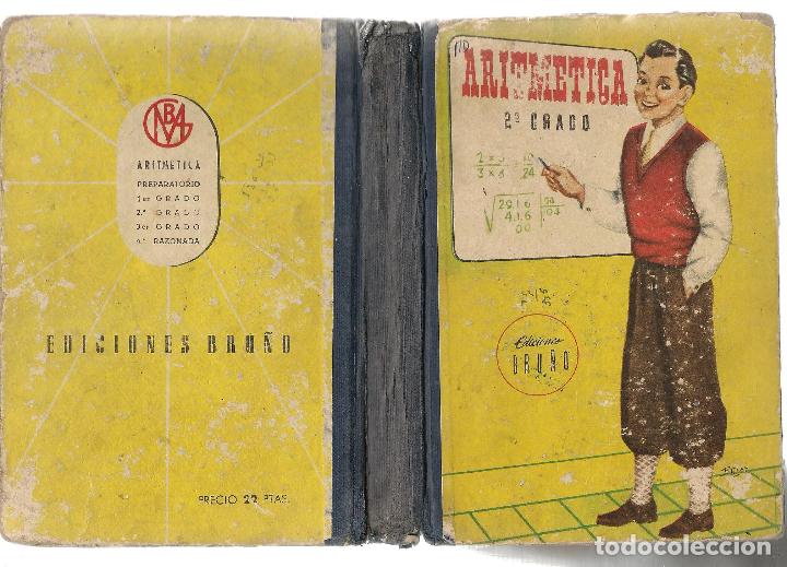 Libros de segunda mano: ARITM&Eacute;TICA. 2&ordm; GRADO. EDICIONES BRU&Ntilde;O. 1960. (P/C16) - Foto 3