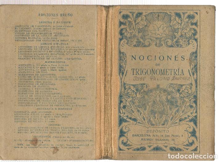 Libros de segunda mano: NOCIONES DE TRIGONOMETR&Iacute;A. BRU&Ntilde;O. (P/C16) - Foto 3