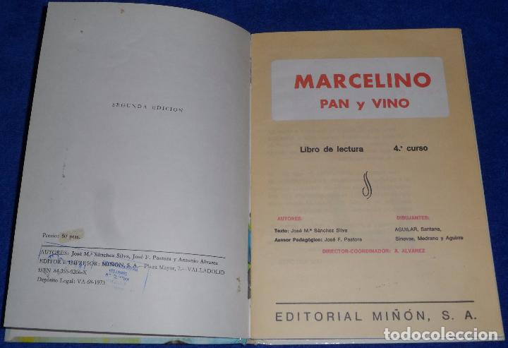 Libros de segunda mano: Marcelino Pan y Vino - Alvarez - Mi&ntilde;&oacute; (1973) - Foto 3