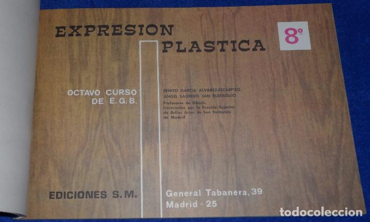 Libros de segunda mano: Expresi&oacute;n Pl&aacute;stica - 8&ordm; EGB - Ediciones SM (1979) - Foto 2