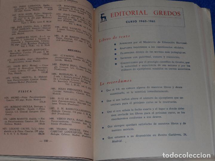 Libros de segunda mano: Cat&aacute;logo General - Libros de ense&ntilde;anza - Curso 1960 1961 - INLE - Foto 6