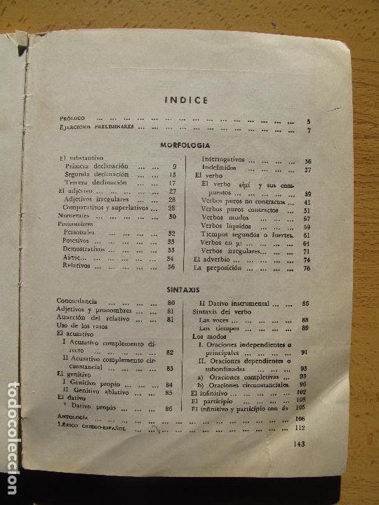Libros de segunda mano: ATENEA ( M&Eacute;TODO DE GRIEGO ) .- BOSCH. 1964 - Foto 2