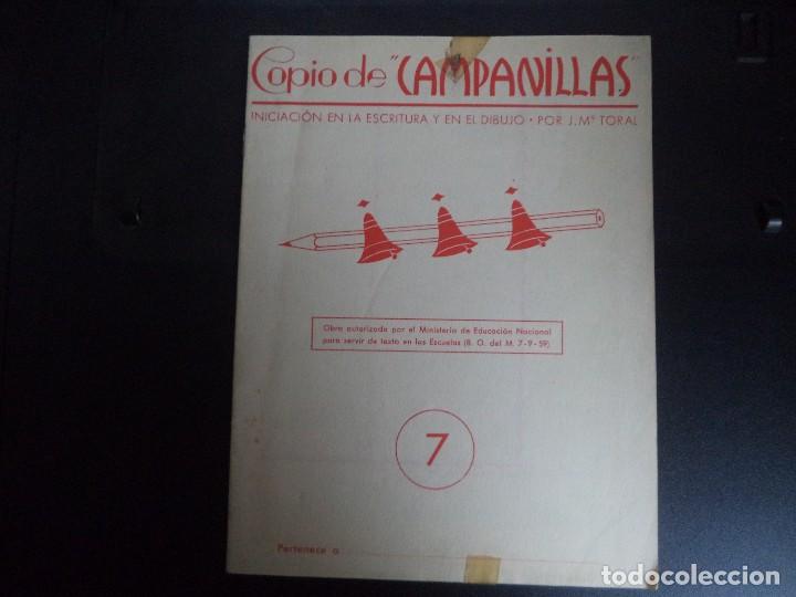 Libros de segunda mano: Cuaderno escuela ejercicios de Caligrafia. Copio de Campanillas. - Foto 1