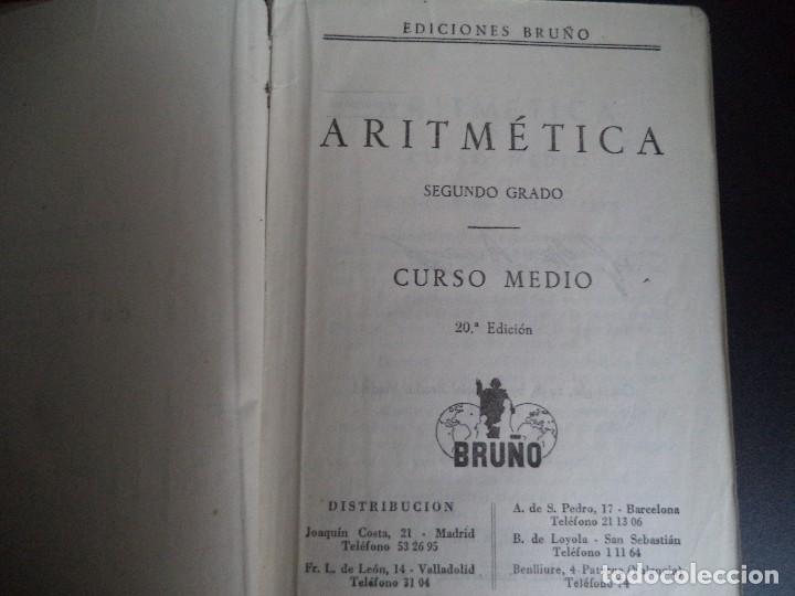 Libros de segunda mano: Libro de escuela Aritmetica de 2&ordm; Grado - Bru&ntilde;o - Foto 3