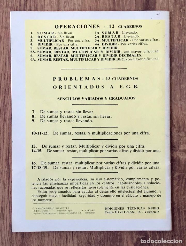 Libros de segunda mano: Problemas RUBIO 6 ( 1977 ) - Foto 2
