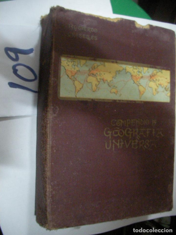 Libros de segunda mano: ANTIGUO LIBRO DE TEXTO - COMPENDIO DE GEOGRAFIA UNIVERSAL - Foto 1