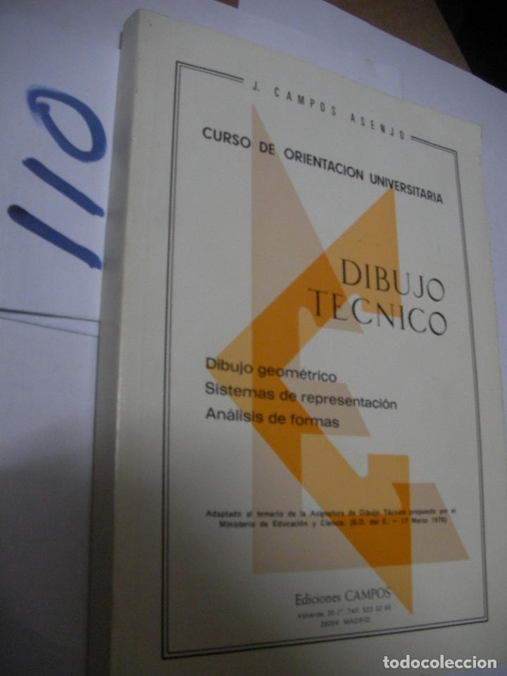 Libros de segunda mano: ANTIGUO LIBRO DE TEXTO - DIBUJO TECNICO COU - Foto 1