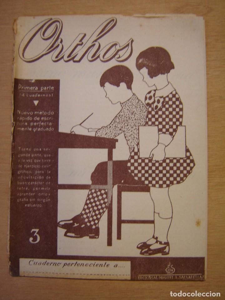 Libros de segunda mano: Cuaderno Orthos n&ordm; 3 , primera parte - Foto 1