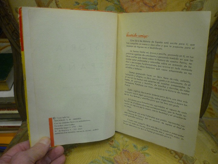 Libros de segunda mano: HISTORIA DE ESPA&Ntilde;A GRADO ELEMENTAL. EDICIONES S.M. 1961. ILUSTRADO. - Foto 4