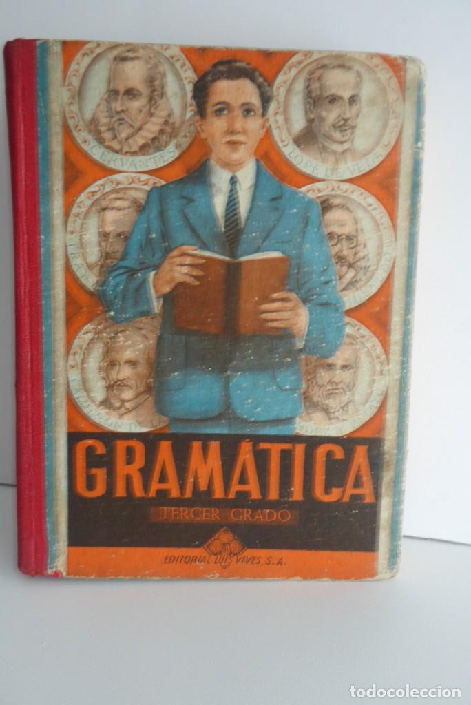 Libros de segunda mano: GRAM&Aacute;TICA TERCER GRADO - EDITORIAL LUIS VIVES A&Ntilde;O 1954 - Foto 1
