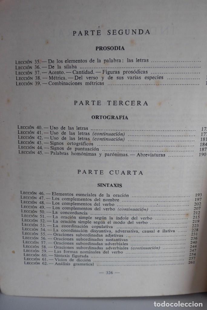 Libros de segunda mano: GRAM&Aacute;TICA TERCER GRADO - EDITORIAL LUIS VIVES A&Ntilde;O 1954 - Foto 4