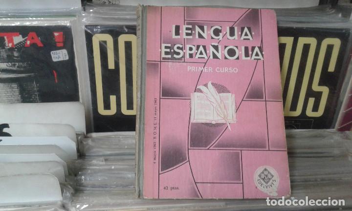 Libros de segunda mano: lengua espa&ntilde;ola,primer curso 1963,edelvives