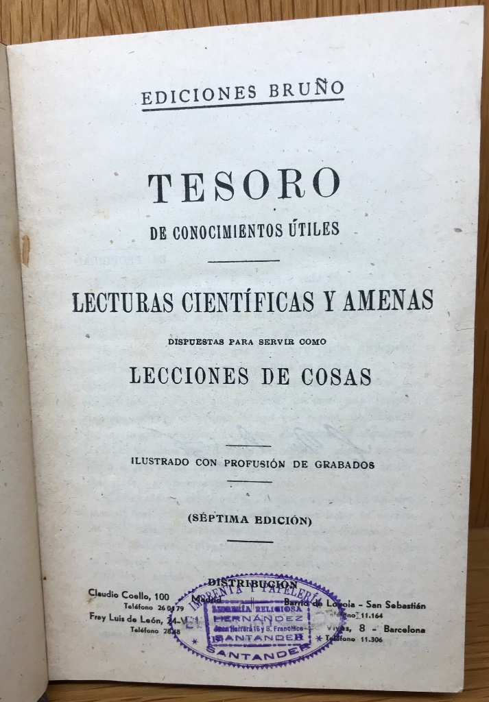Libros de segunda mano: Tesoro de conocimientos &uacute;tiles - Ediciones Bru&ntilde;o - Lecciones cient&iacute;ficas amenas - Foto 2