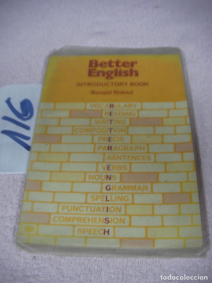 Libros de segunda mano: ANTIGUO LIBRO DE TEXTO DE INGLES BETTER - Foto 1