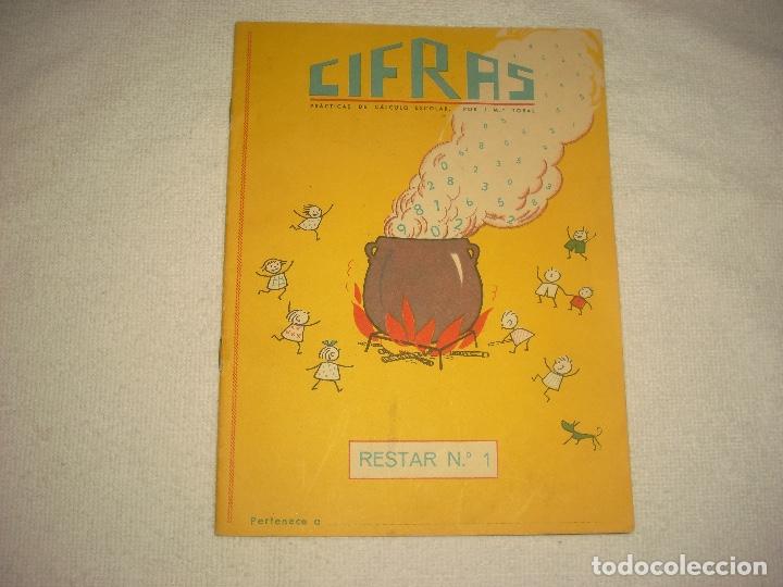 Libros de segunda mano: CIFRAS , CUADERNO RESTAR N&deg; 1, NUEVO - Foto 1