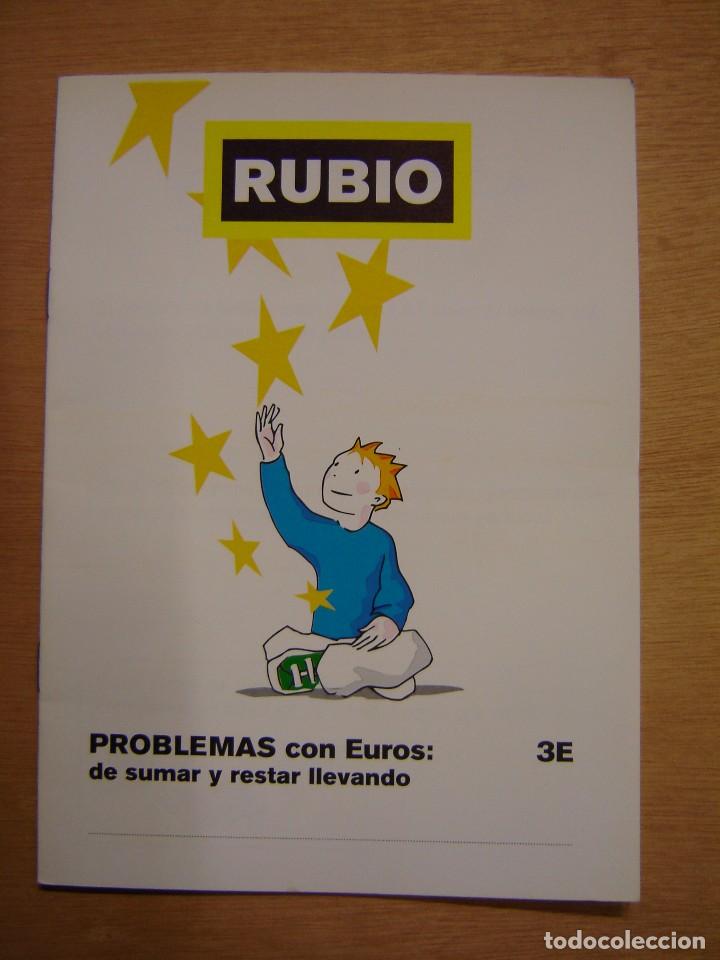 Libros de segunda mano: Cuaderno Rubio -Problemas con Euros : De sumar y restar llevando - n&ordm; 3E (Nuevo) - Foto 1