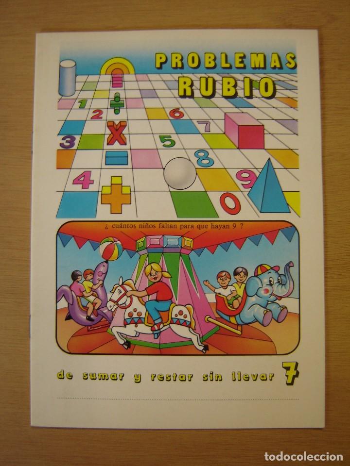 Libros de segunda mano: Cuaderno Rubio - Problemas de: Sumar y restar sin llevar - n&ordm; 7 (Nuevo) - Foto 1