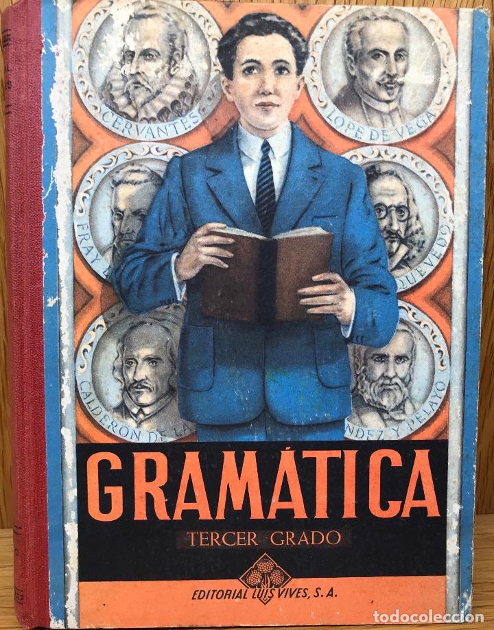 Libros de segunda mano: Gram&aacute;tica - Tercer grado - Editorial Luis Vives - A&ntilde;o 1960 - Foto 1