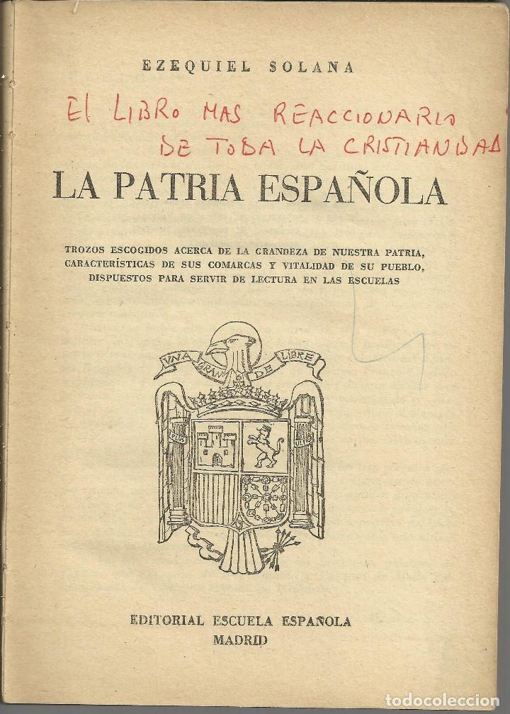 Libros de segunda mano: La patria espa&ntilde;ola, Madrid 1961 - Foto 2