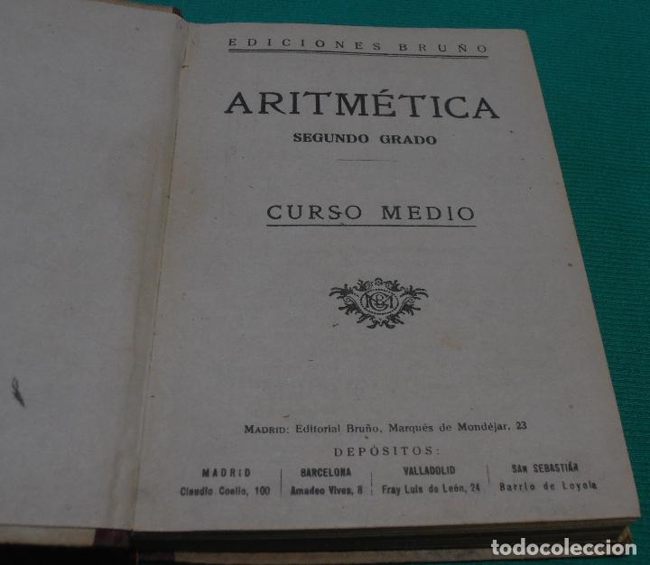 Libros de segunda mano: EDICIONES BRU&Ntilde;O, ARITMETICA,SEGUNDO CURSO, 1942 - Foto 2