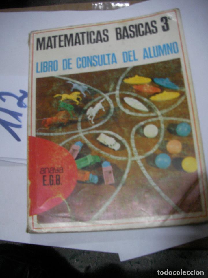 Libros de segunda mano: ANTIGUO LIBRO DE TEXTO - MATEMATICAS BASICAS 3&ordm; - Foto 1