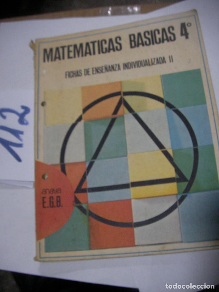 Libros de segunda mano: ANTIGUO LIBRO DE TEXTO - MATEMATICAS BASICAS 4&ordm; - Foto 1