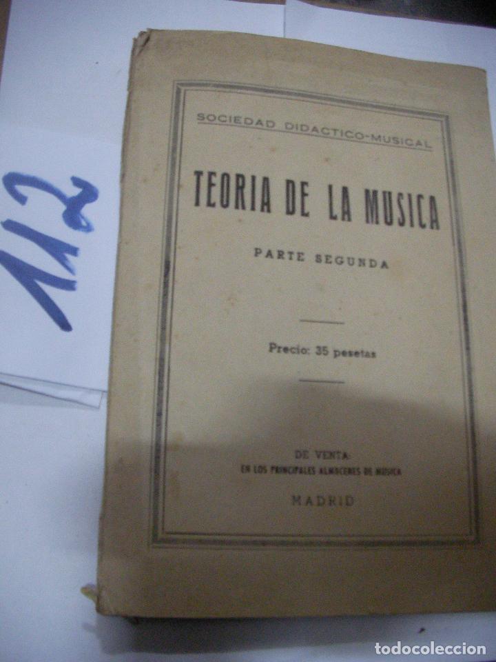 Libros de segunda mano: ANTIGUO LIBRO DE TEXTO - TEORIA DE LA MUSICA - Foto 1