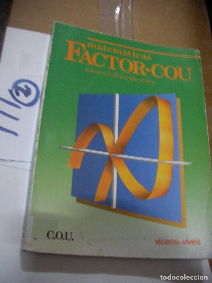 Libros de segunda mano: ANTIGUO LIBRO DE TEXTO - MATEMATICAS COU - Foto 1