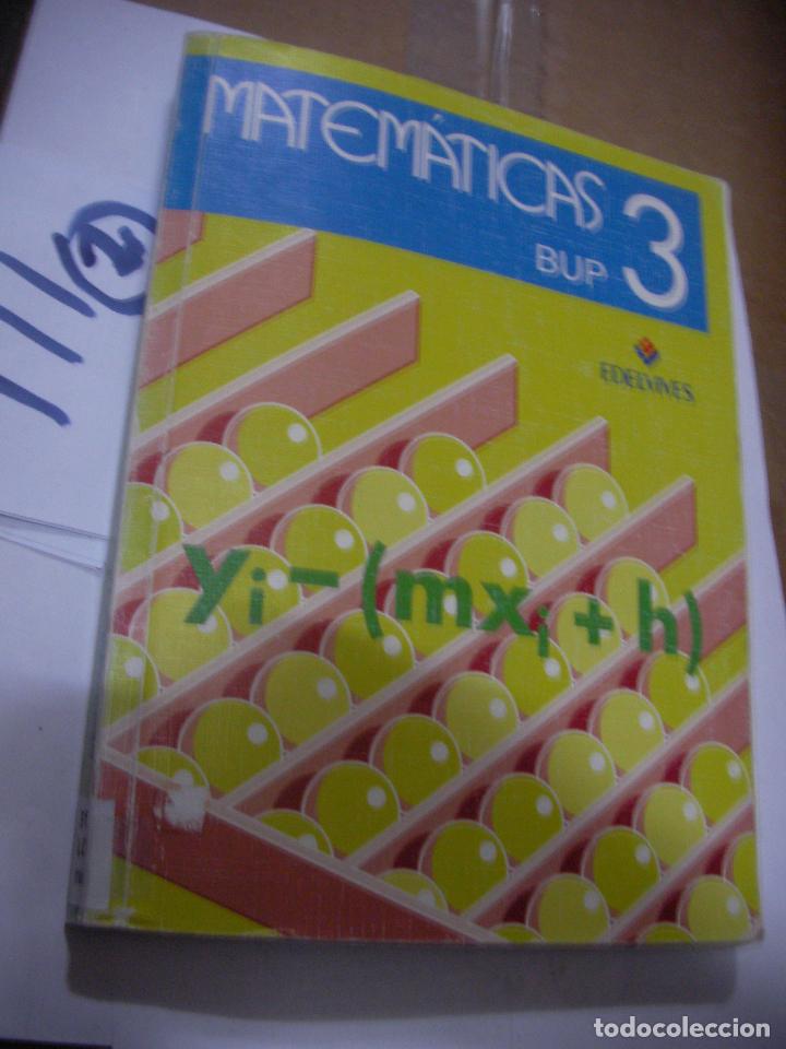 Libros de segunda mano: ANTIGUO LIBRO DE TEXTO - MATEMATICAS 3&ordm; BUP - Foto 1