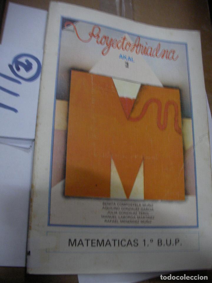Libros de segunda mano: ANTIGUO LIBRO DE TEXTO - MATEMATICAS 1&ordm; BUP - Foto 1