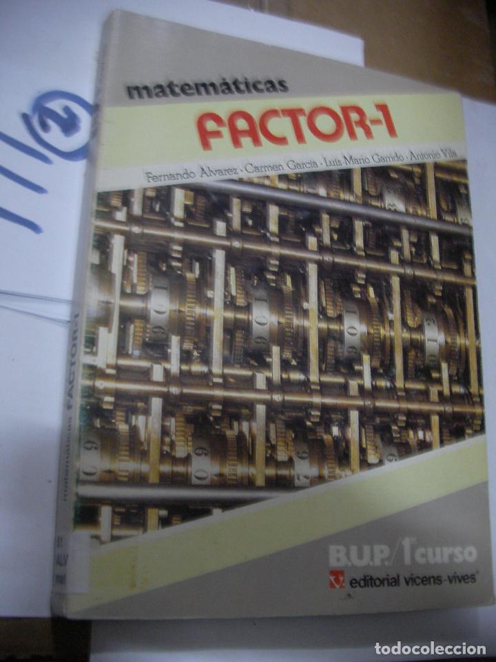 Libros de segunda mano: ANTIGUO LIBRO DE TEXTO - MATEMATICAS 1&ordm; BUP - Foto 1