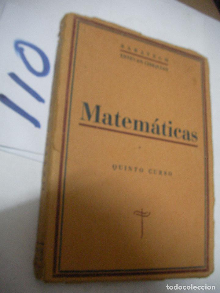 Libros de segunda mano: ANTIGUO LIBRO DE TEXTO - MATEMATICAS 5&ordm; CURSO - Foto 1