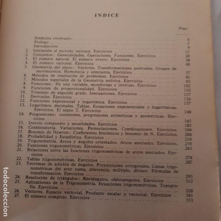 Libros de segunda mano: MATEMATICAS -ED. BRU&Ntilde;O - 5&ordm; CURSO BACHILLERATO - 1957 - Foto 3