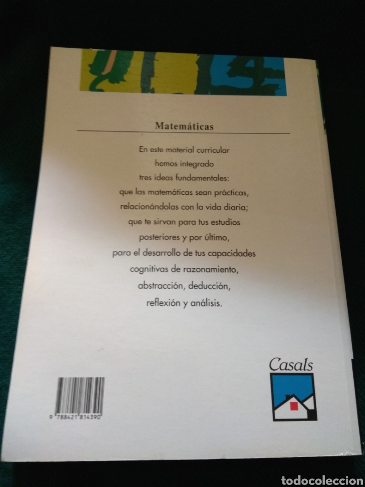 Libros de segunda mano: Matem&aacute;ticas 3&ordm; ESO. Casals 1996 - Foto 2