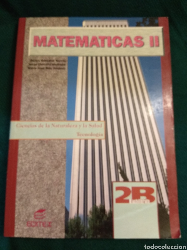 Libros de segunda mano: Matem&aacute;ticasII. 2&ordm; Bachillerato. Editex 1999 - Foto 1