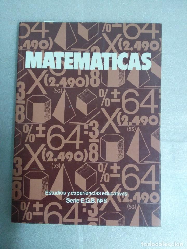 Libros de segunda mano: MATEMATICAS -ESTUDIOS Y EXPERIENCIAS EDUCATIVAS SERIE EGB - Foto 1