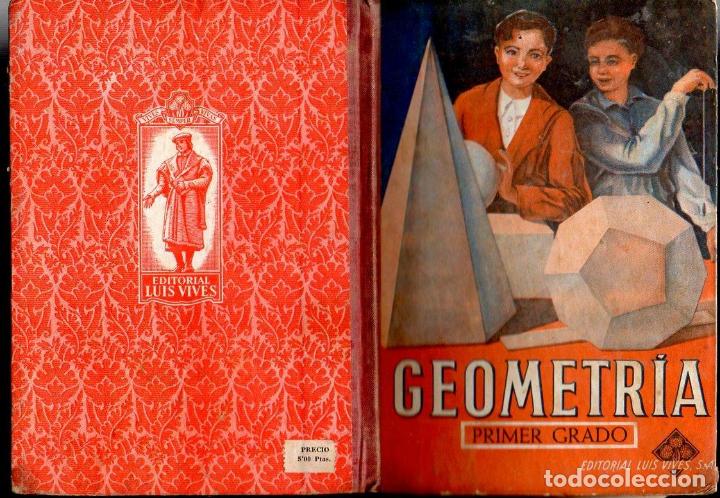 Libros de segunda mano: GEOMETR&Iacute;A PRIMER GRADO EDELVIVES (c. 1947) - Foto 1