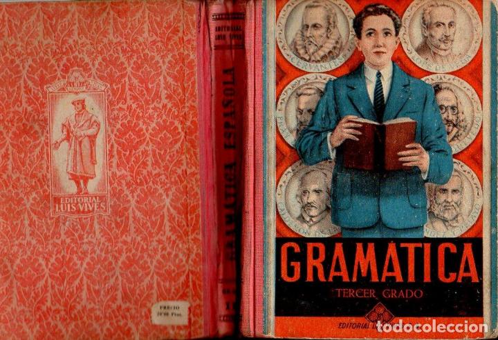 Libros de segunda mano: GRAM&Aacute;TICA TERCER GRADO EDELVIVES (1949) - Foto 1