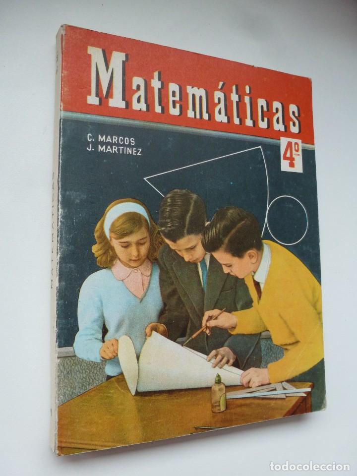Libros de segunda mano: MATEM&Aacute;TICAS 4&ordm;. C. MARCOS Y J. MART&Iacute;NEZ. EDICIONES S. M. 1965 - Foto 1