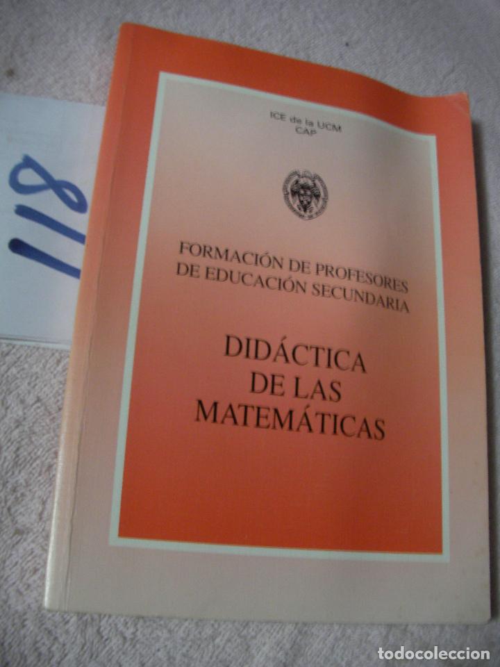 Libros de segunda mano: DIDACTICA DE LAS MATEMATICAS - Foto 1