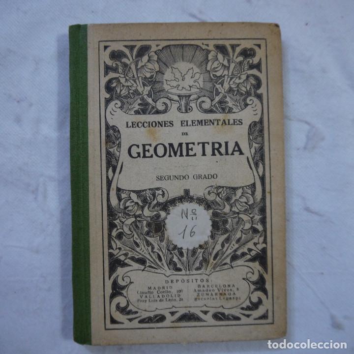 Libros de segunda mano: LECCIONES ELEMENTALES DE GEOMETR&Iacute;A SEGUNDO GRADO - EDICIONES BRU&Ntilde;O - Foto 1