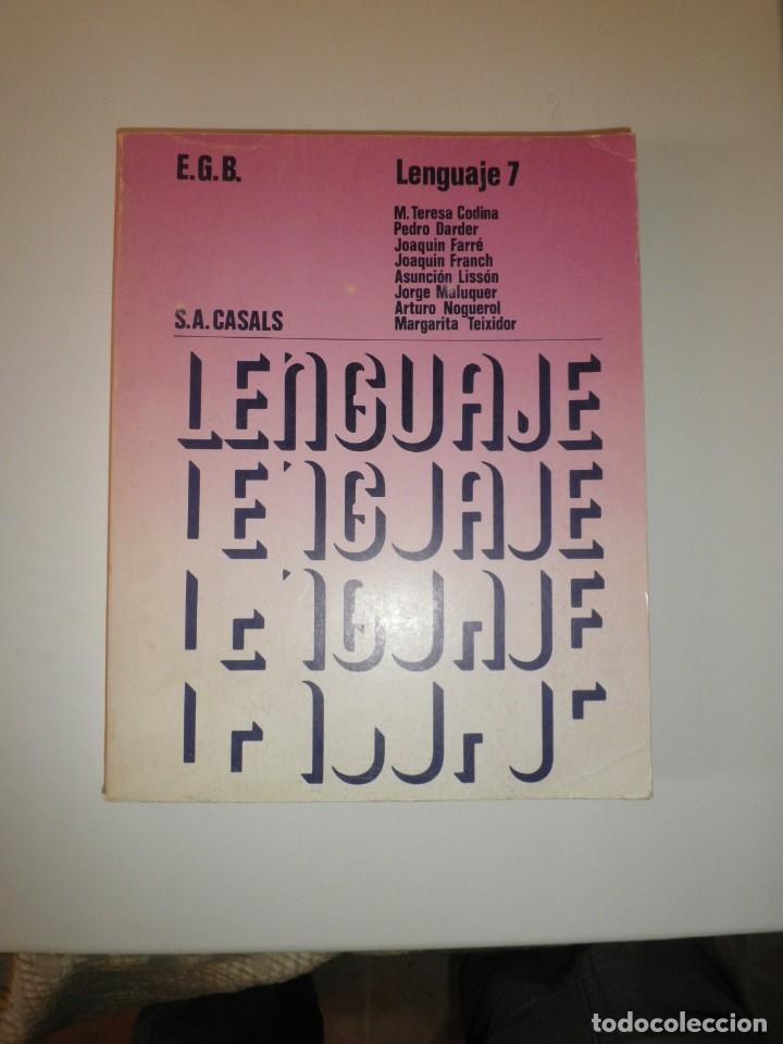 Libros de segunda mano: LIBRO DE TEXTO LENGUAGE 7 EGB CASALS 1980 **- - Foto 1