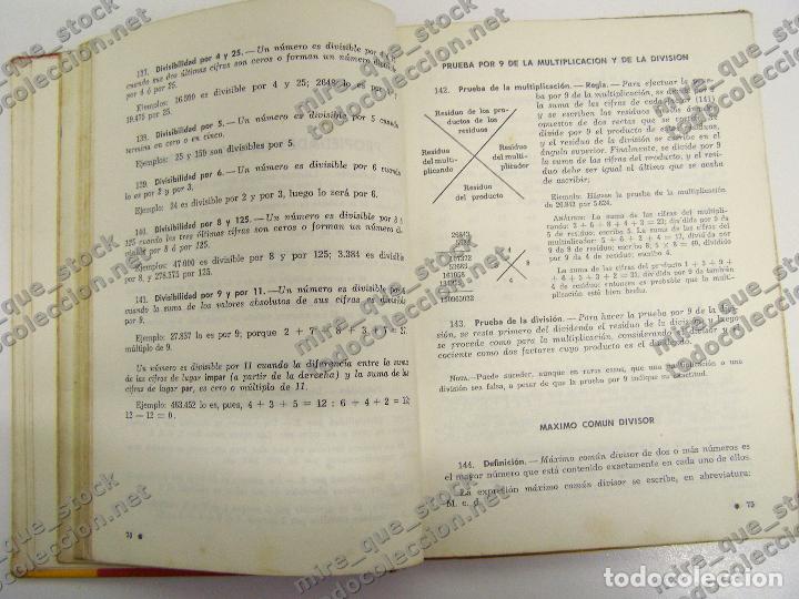 Libros de segunda mano: ARITM&Eacute;TICA CURSO MEDIO 2&ordm; GRADO - EDICIONES BRU&Ntilde;O, 1963 - Foto 4