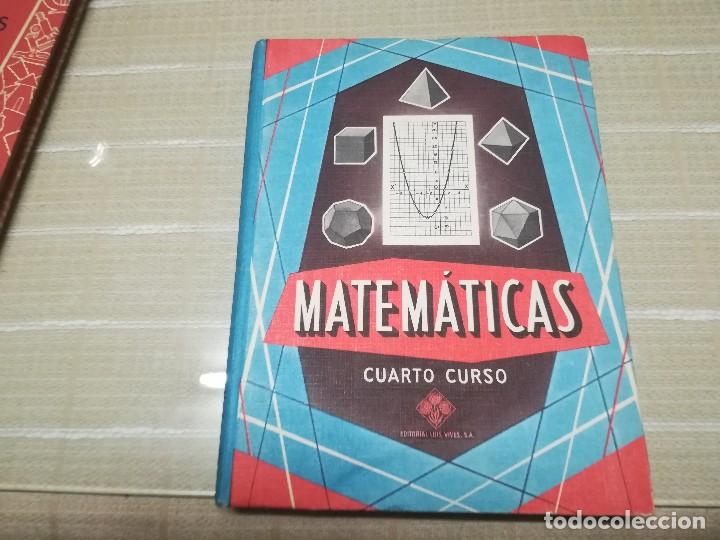 Libros de segunda mano: Libro de escuela  matem&aacute;ticas cuarto curso edelvives 1965