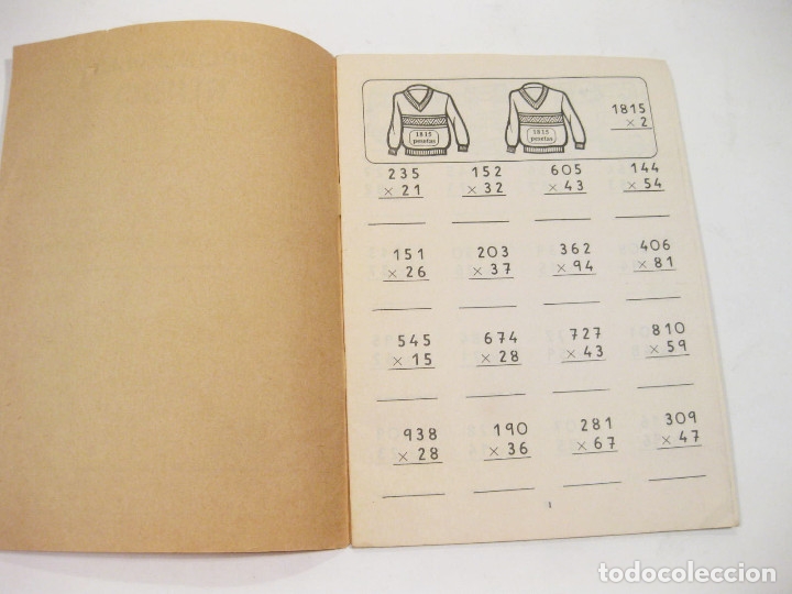 Libros de segunda mano: CUADERNO DE EJERCICIOS DE PROBLEMAS RUBIO 3A - MULTIPLICAR - 1977 - SIN ESTRENAR - Foto 4
