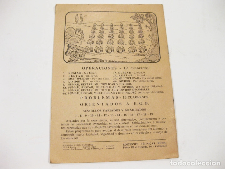 Libros de segunda mano: CUADERNO DE EJERCICIOS DE PROBLEMAS RUBIO 3A - MULTIPLICAR - 1977 - SIN ESTRENAR - Foto 5