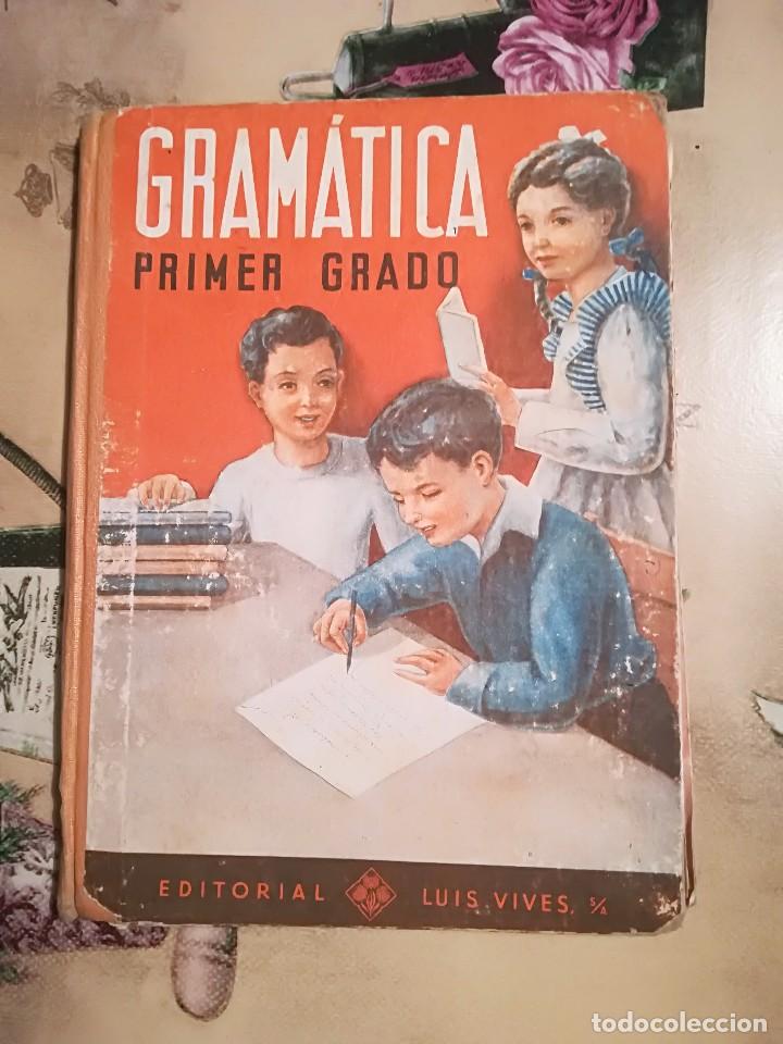 Libros de segunda mano: Gram&aacute;tica Primer grado - Editorial Luis Vives - 1953 - Foto 1